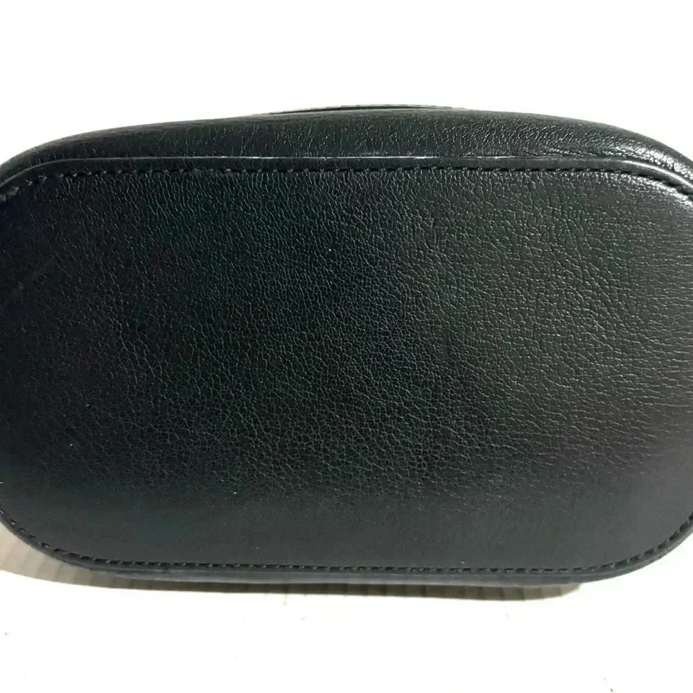 Kate spade black leather shoulder handbag